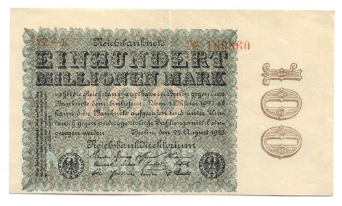 100 millionen mark 106p - ro.,