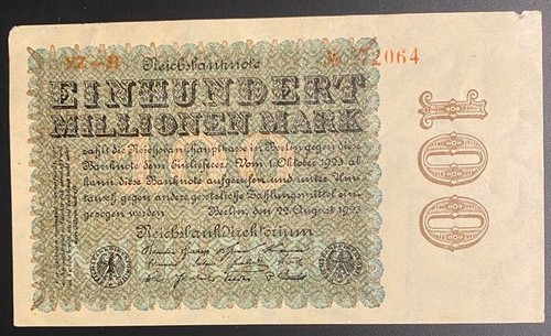 Banknote 100 millionen - 100, mark